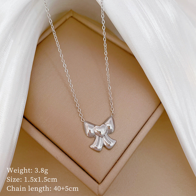 Collana con pendente geometrico minimalista in titanio e acciaio placcato unisex