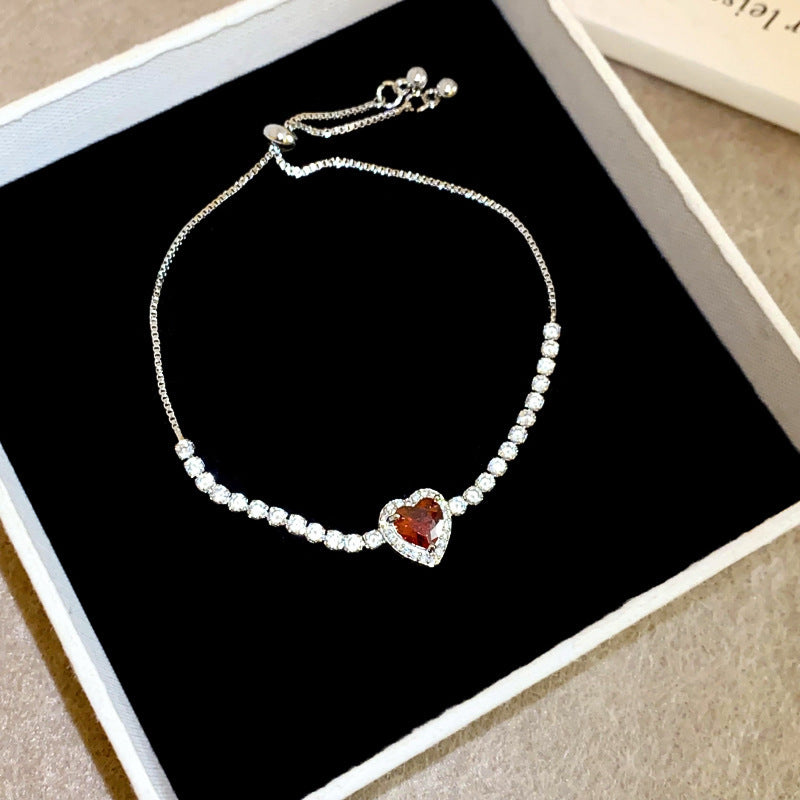 Luxury Elegant Geometric Alloy Plated Bracelet with Cubic Zirconia for Women