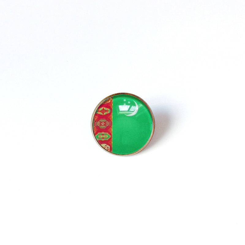 Pin de Solapa de Aleación Esmaltado Personalizado con Diseño de Bandera del Mundo para Hombres y Mujeres