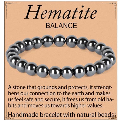 Natural Crystal Agate Round Beaded Stretch Bracelet Unisex
