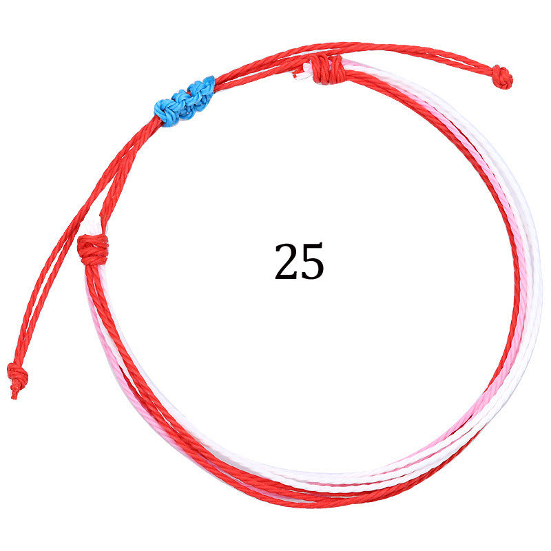 Handmade Braided Heart Nylon Friendship Bracelet Unisex