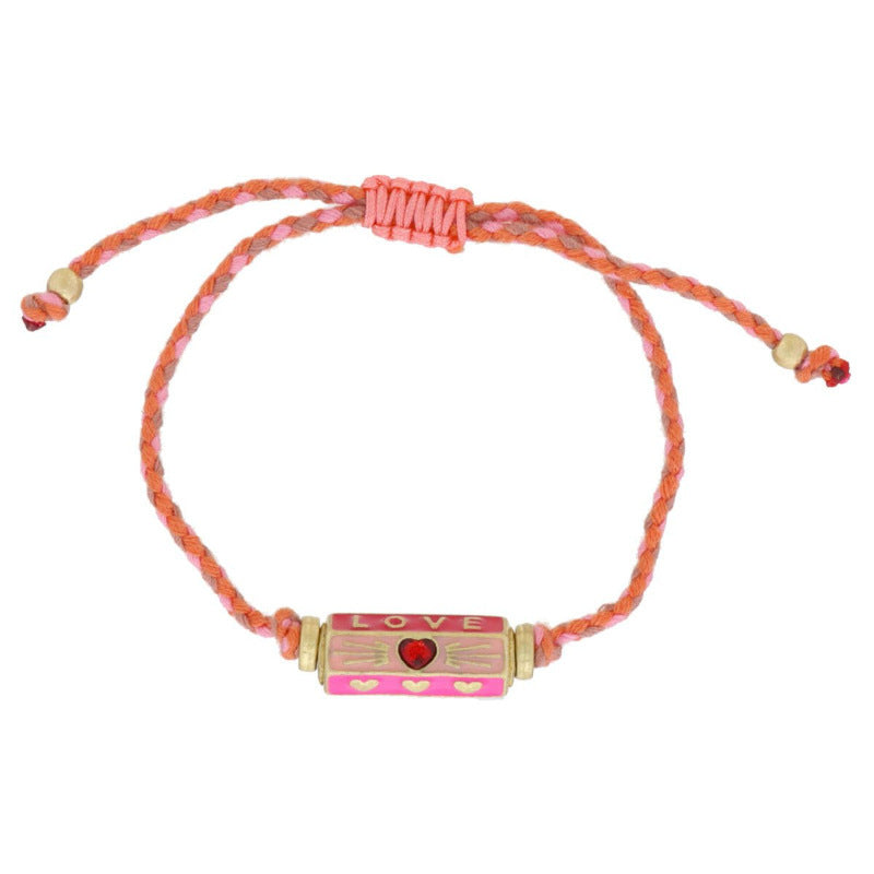 Braccialetto Minimalista con Ciondoli a Cuore e Stella in Ottone Placcato Oro, Catena a Maglie, Unisex