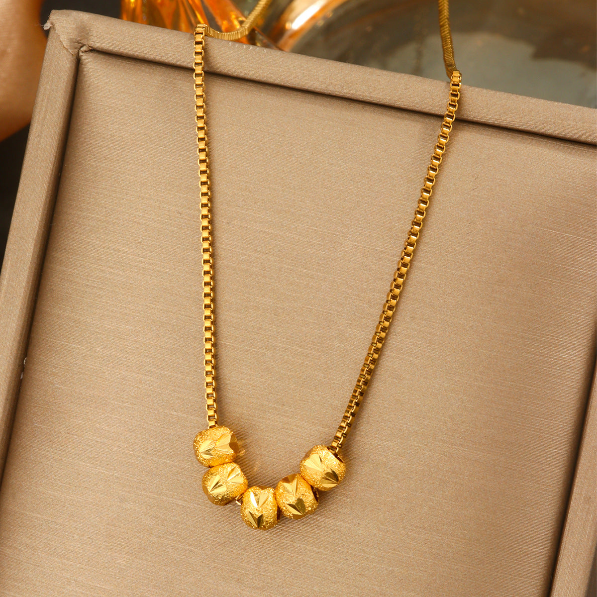Elegant Titanium Steel Plated Multi-Layer Necklace with Heart Star Floral Geometric and Letter Pendants for Women