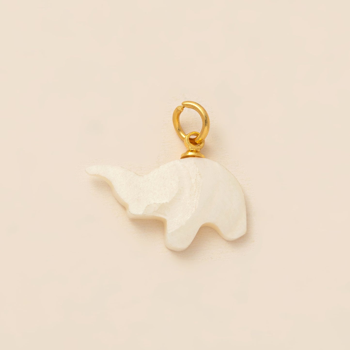 Elegant 18K Gold Plated Stainless Steel Floral Geometric Charm Bar with Cable Chain