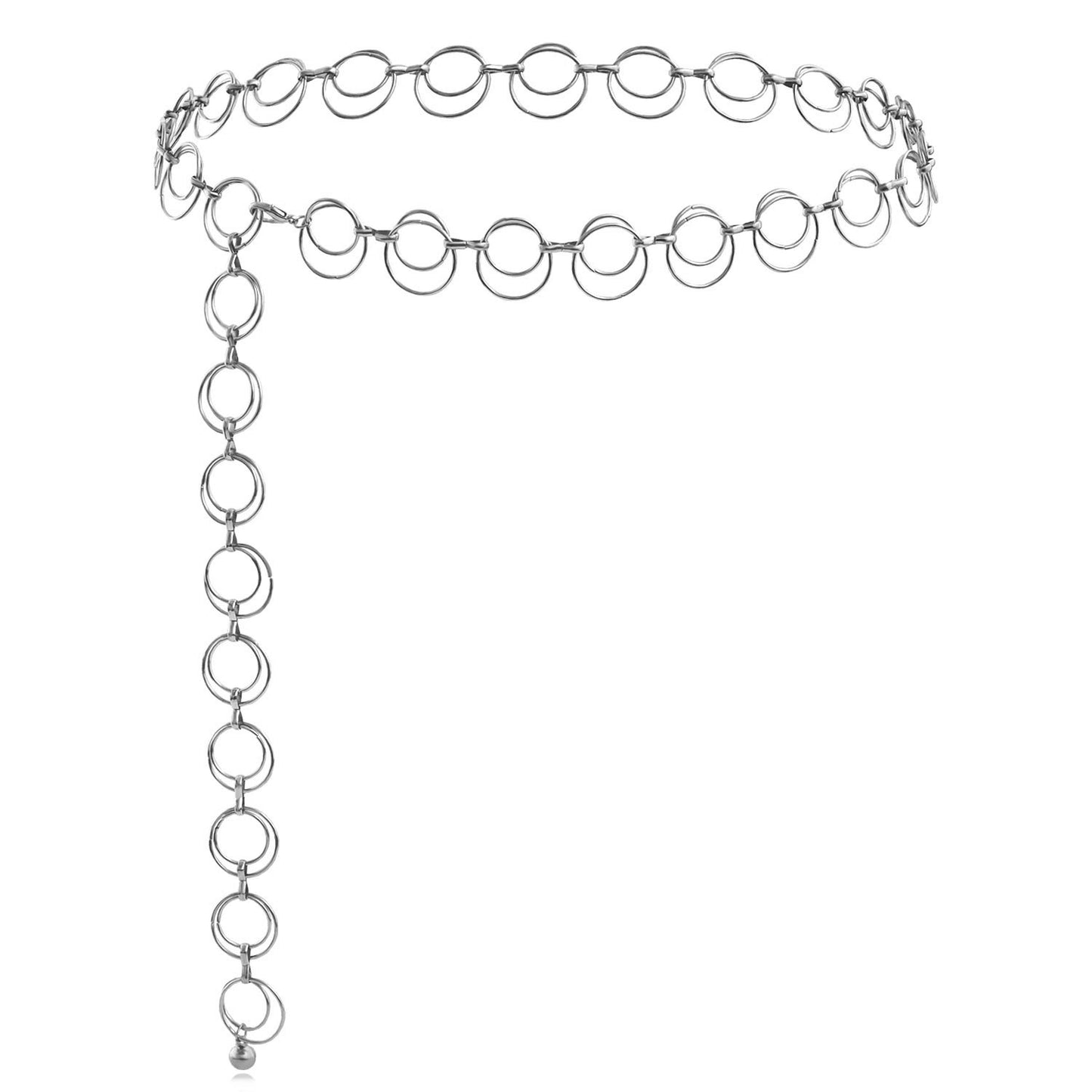 Punk Streetwear Sun Moon Metal Body Chain for Women