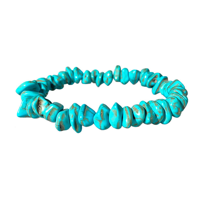 Bohemian Geometric Natural Turquoise Beaded Bracelet Unisex