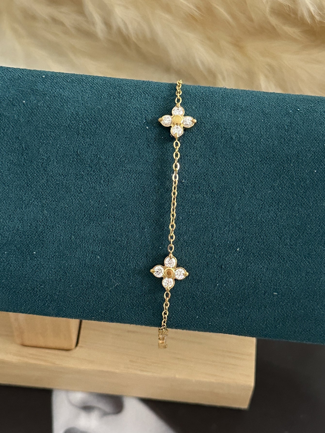 Minimalist Elegant Geometric Plated Stainless Steel Multi-Layer Bracelet for Women