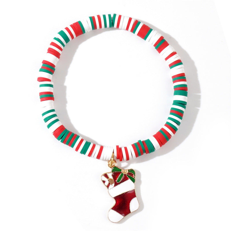 Christmas Cartoon Resin Charm Bracelet for Women