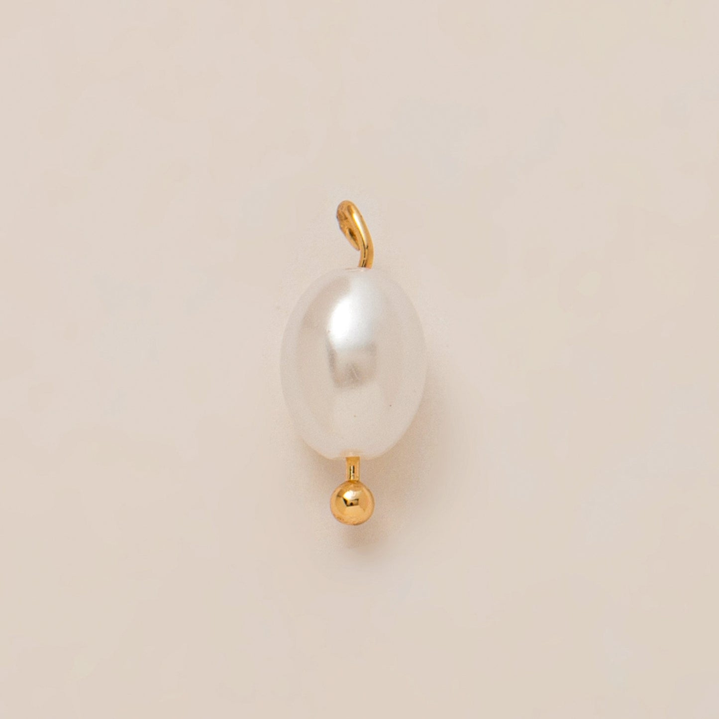 Luxury 18K Gold Plated Brass Heart Bow Geometric Pendant