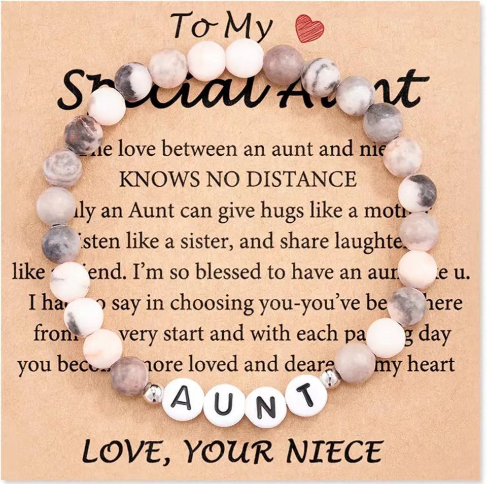 Casual Handmade Letter Beaded Bracelet Unisex Jewelry Gift