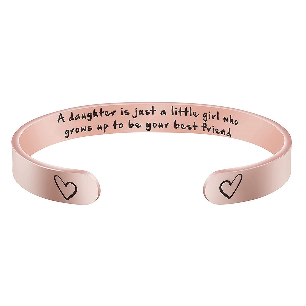 Pulsera de acero inoxidable de moda para mujer con acabado chapado, regalo ideal de Navidad, cumpleaños, Acción de Gracias para mamá