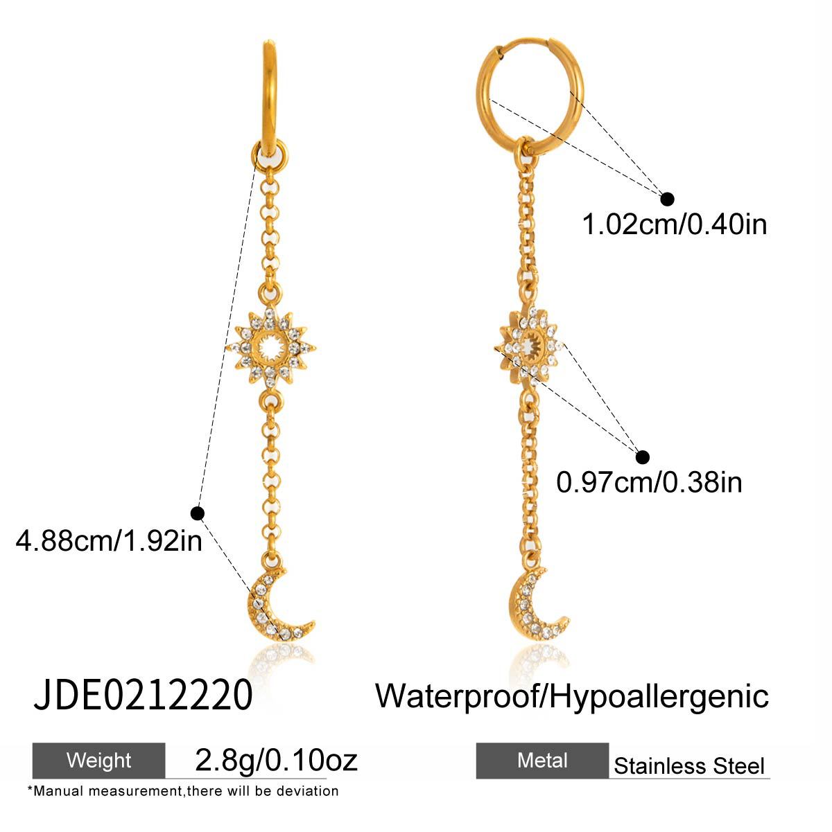 Minimalist Geometric Star Stainless Steel PVD Bracelet for Women
