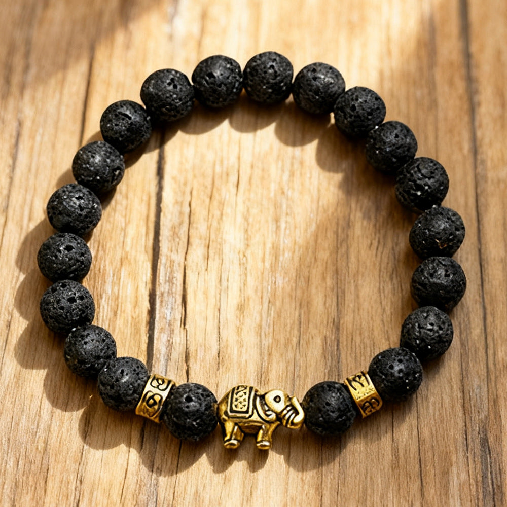 Unique Geometric Handmade Tiger's Eye Bracelet for Men and Women