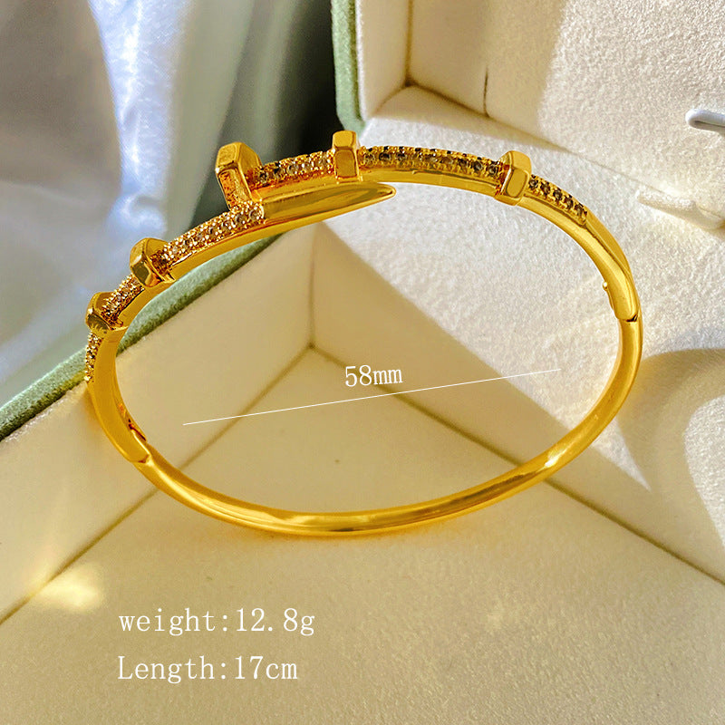 Vintage Plated Titanium Steel Bracelet