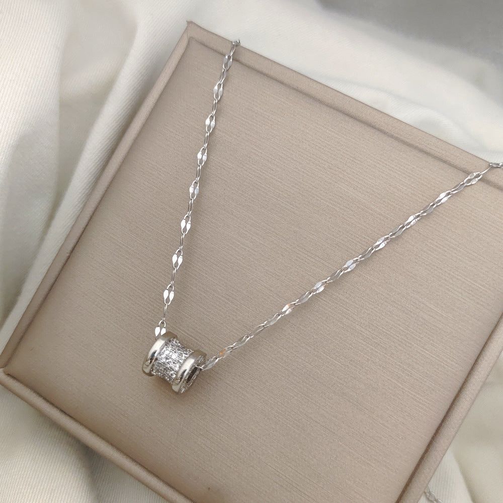 Minimalist Irregular Animal-Shaped Titanium Steel Necklace with Gold Plating for Women and Men