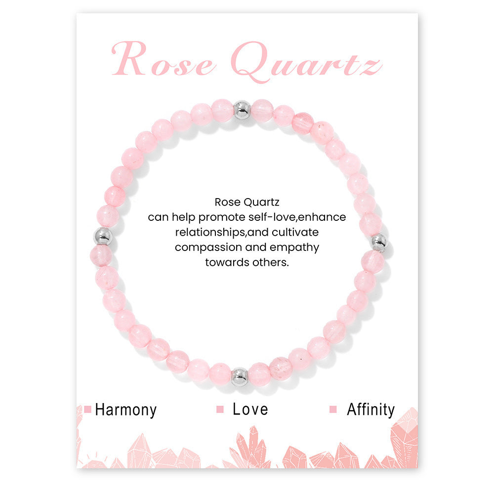 Elegant Sweet Hand-woven Geometric Stone Beaded Bracelet for Women
