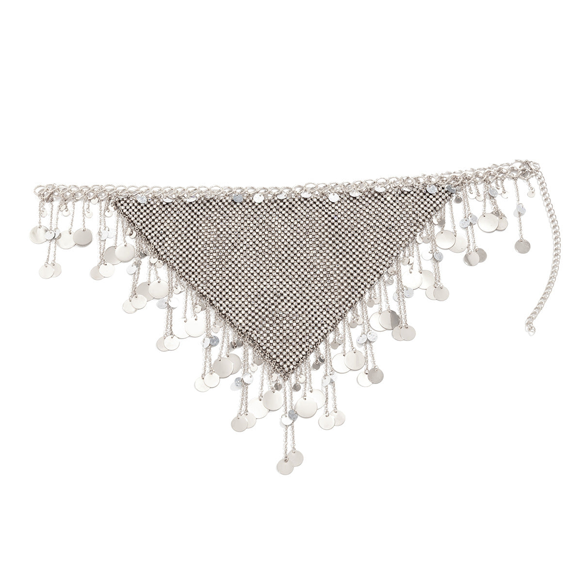 Rustic Style Star-Shaped Alloy Body Chain with Rhinestone Inlay and Tassel Detail for Women