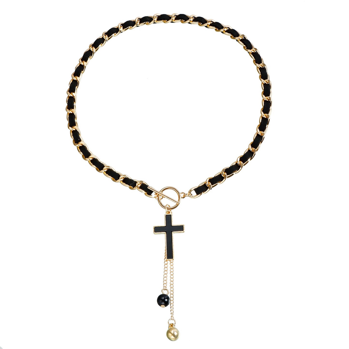 Minimalist Heart Alloy Plated Pendant Necklace with Tassel for Women