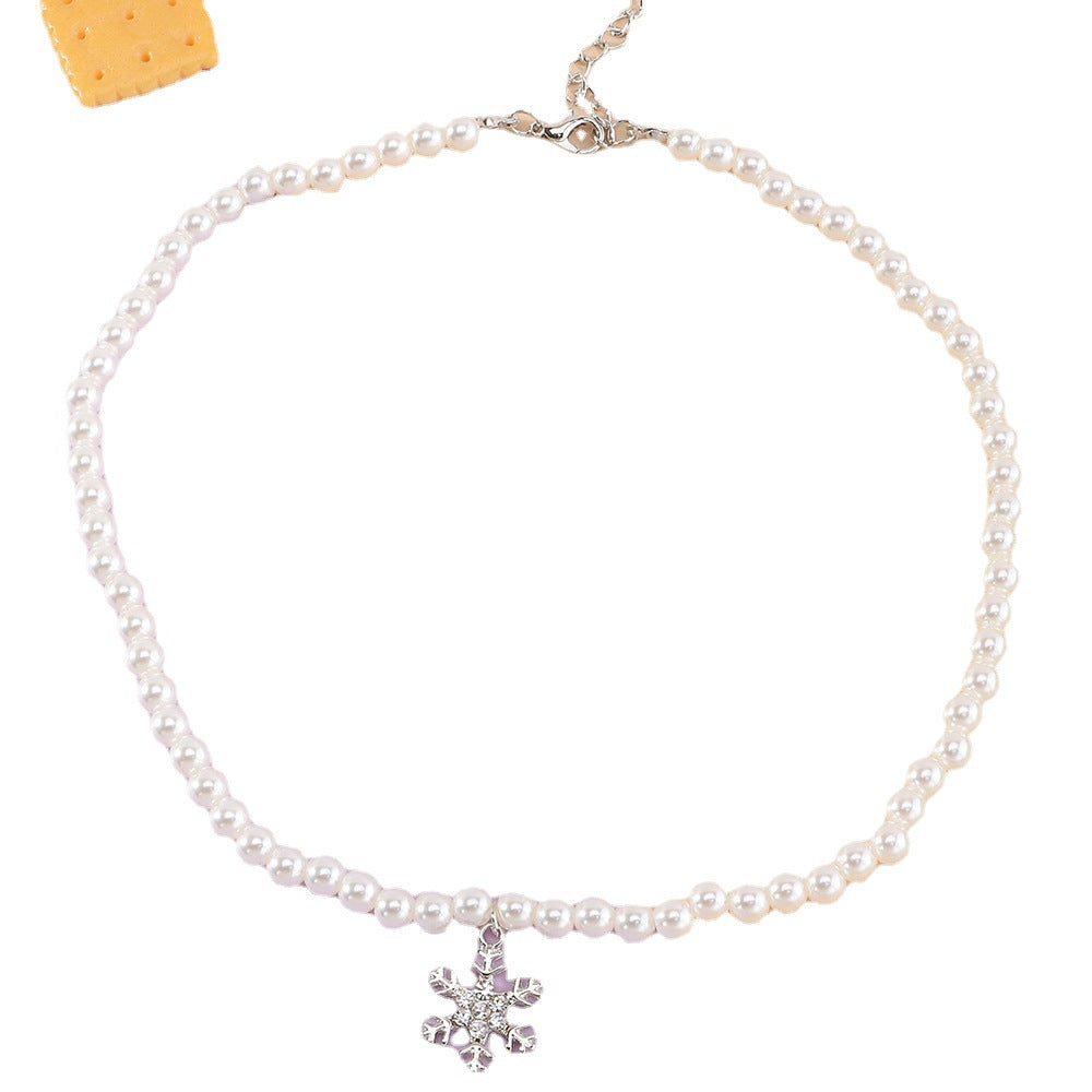 Collana minimalista da donna in lega con fiocco, finitura smaltata, ciondolo a cartone animato di Stitch, regalo catena maglione