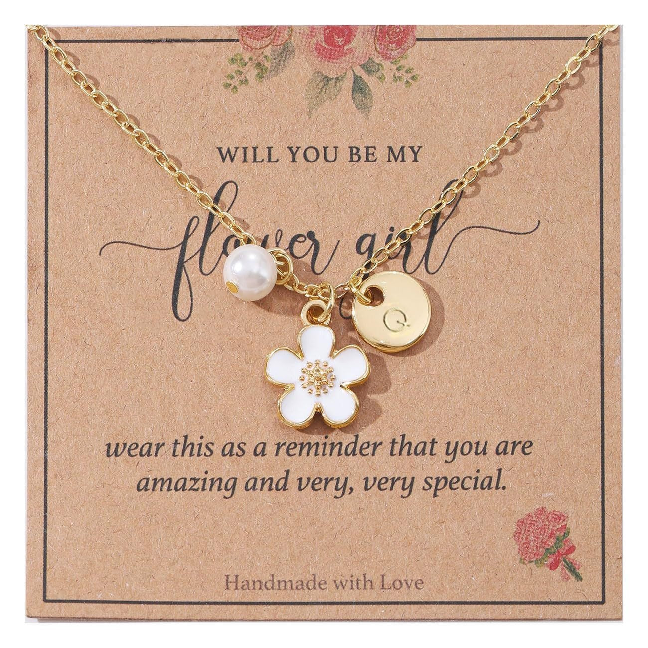 Elegant Letter Pendant Stainless Steel Cable Chain Necklace Unisex Alloy Charm