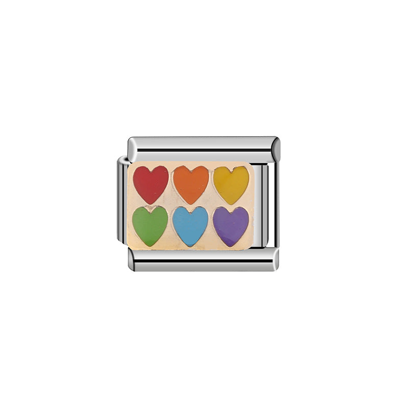 Sweet Plated Stainless Steel Geometric DIY Charm Bar