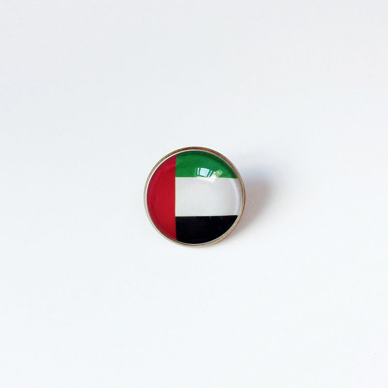 Pin de Solapa de Aleación Esmaltado Personalizado con Diseño de Bandera del Mundo para Hombres y Mujeres