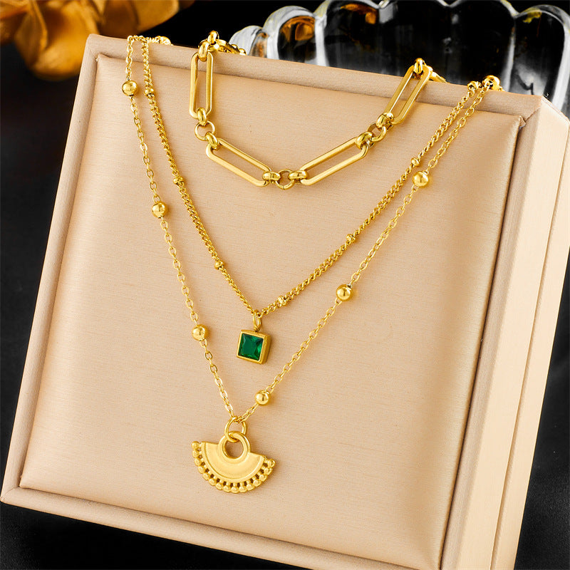 Luxury Minimalist Stainless Steel Star Butterfly Tree of Life Pendant Necklace