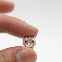 Plated Alloy Rhinestone Charm Bar