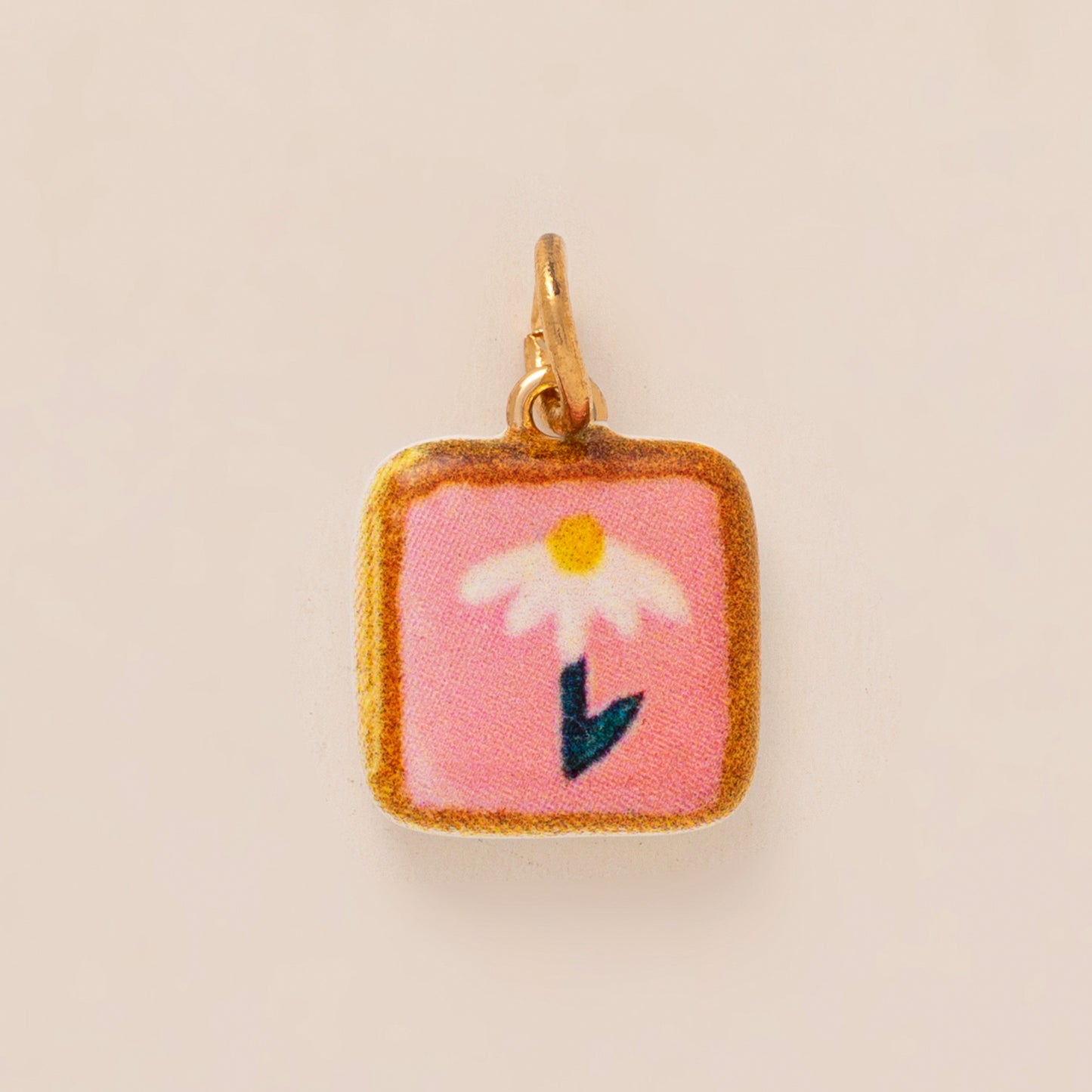 Fashion Plated Brass Floral Heart Letter Fruit Charm Bar DIY Accessories