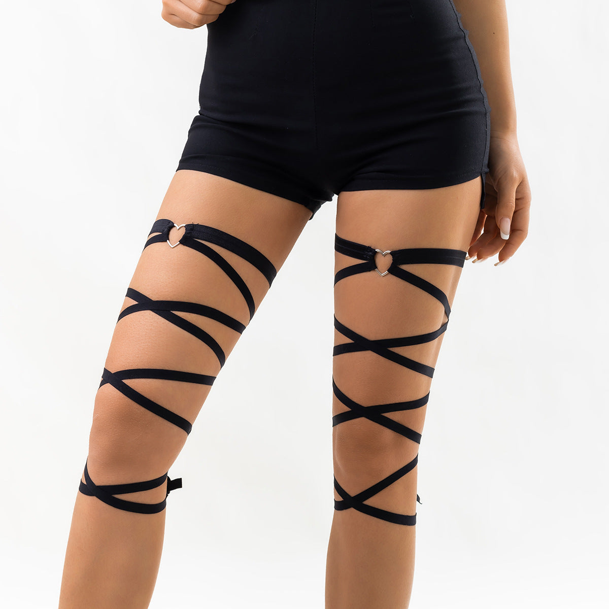 Sweet Punk Geometric Heart Alloy Leg Chain for Women