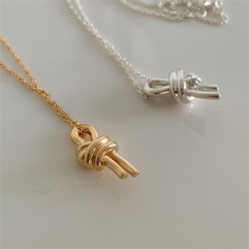 Minimalist Geometric Tulip Pendant Necklace in 925 Sterling Silver with Gold Plating on Cross Chain