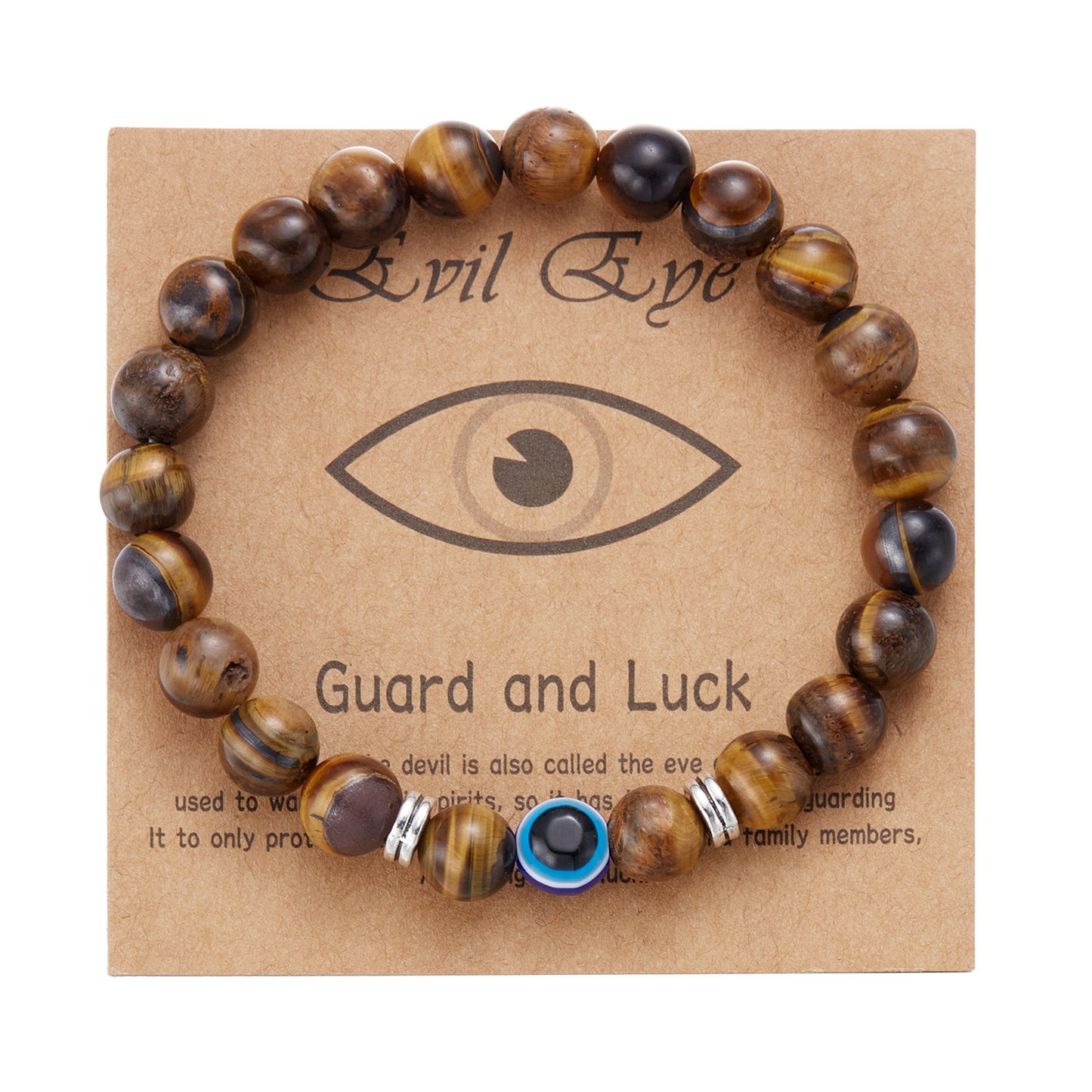 Casual Unisex Evil Eye Beaded Bracelet with Alloy and Resin Glass Beads