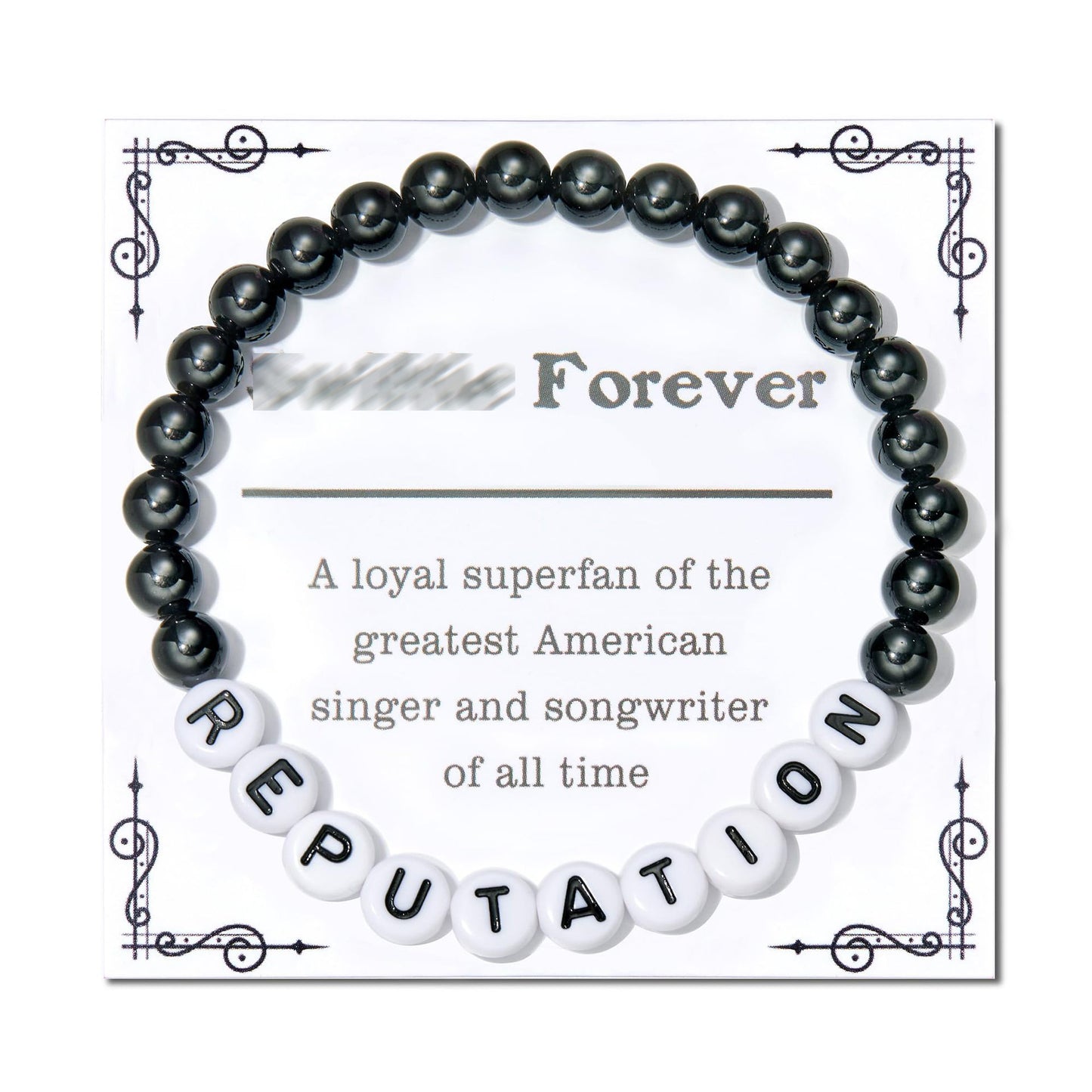 Love Letter Resin Stretch Bracelet for Women