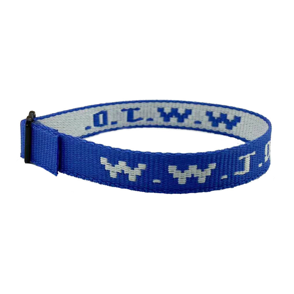 Casual Sporty Unisex Nylon Letter Wristband Bracelet Adjustable