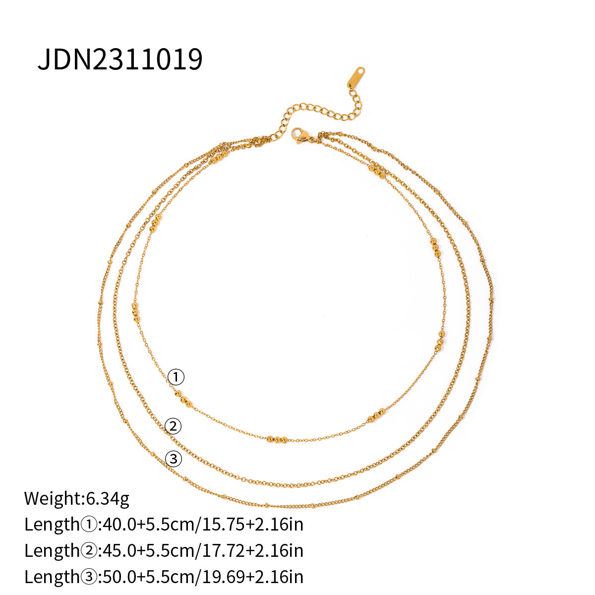 Elegant Geometric Round Stainless Steel Necklace with Cubic Zirconia and Titanium Steel Pendant for Women