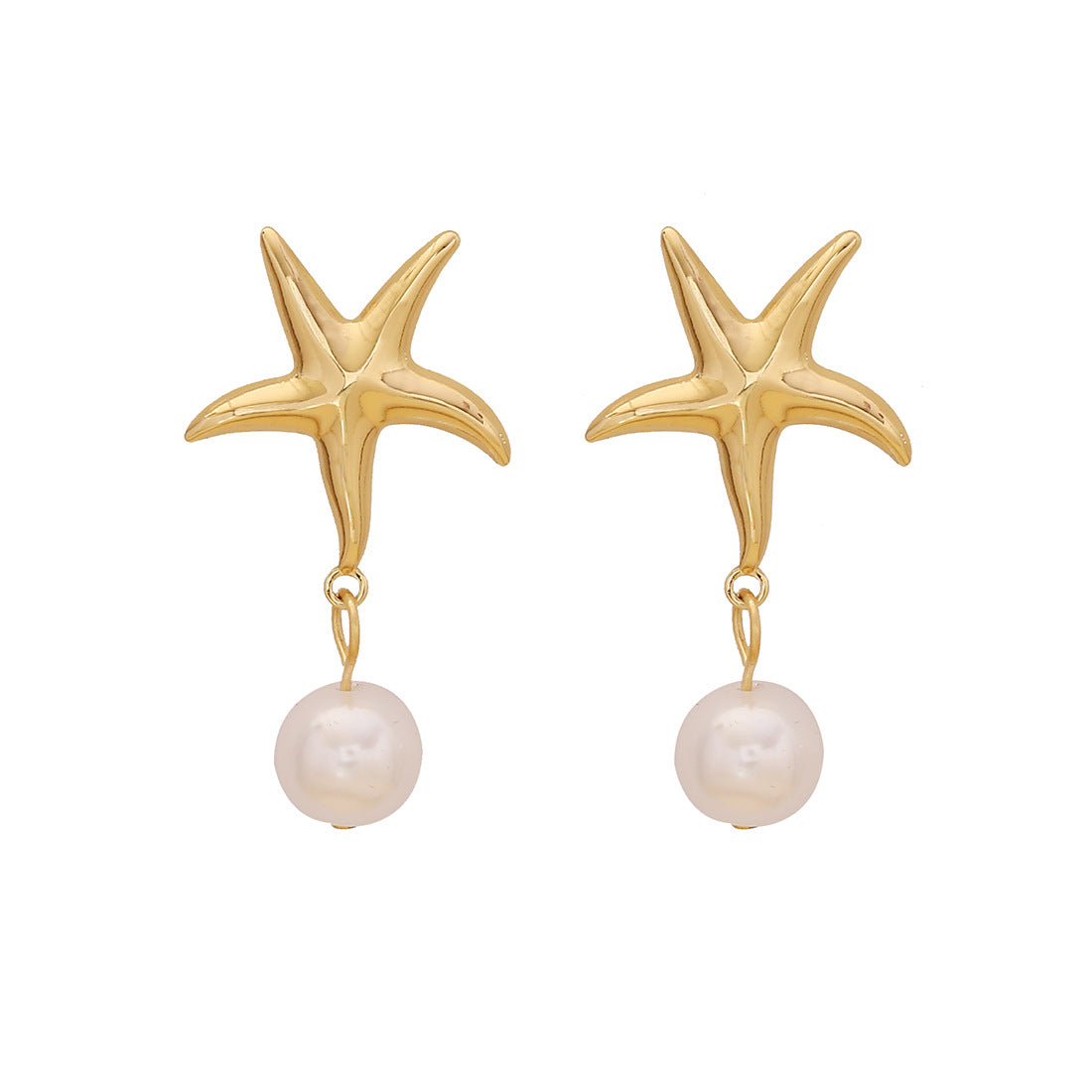 Minimalist Floral Stainless Steel Earrings for Women with Sunflower Motif and Plated Finish