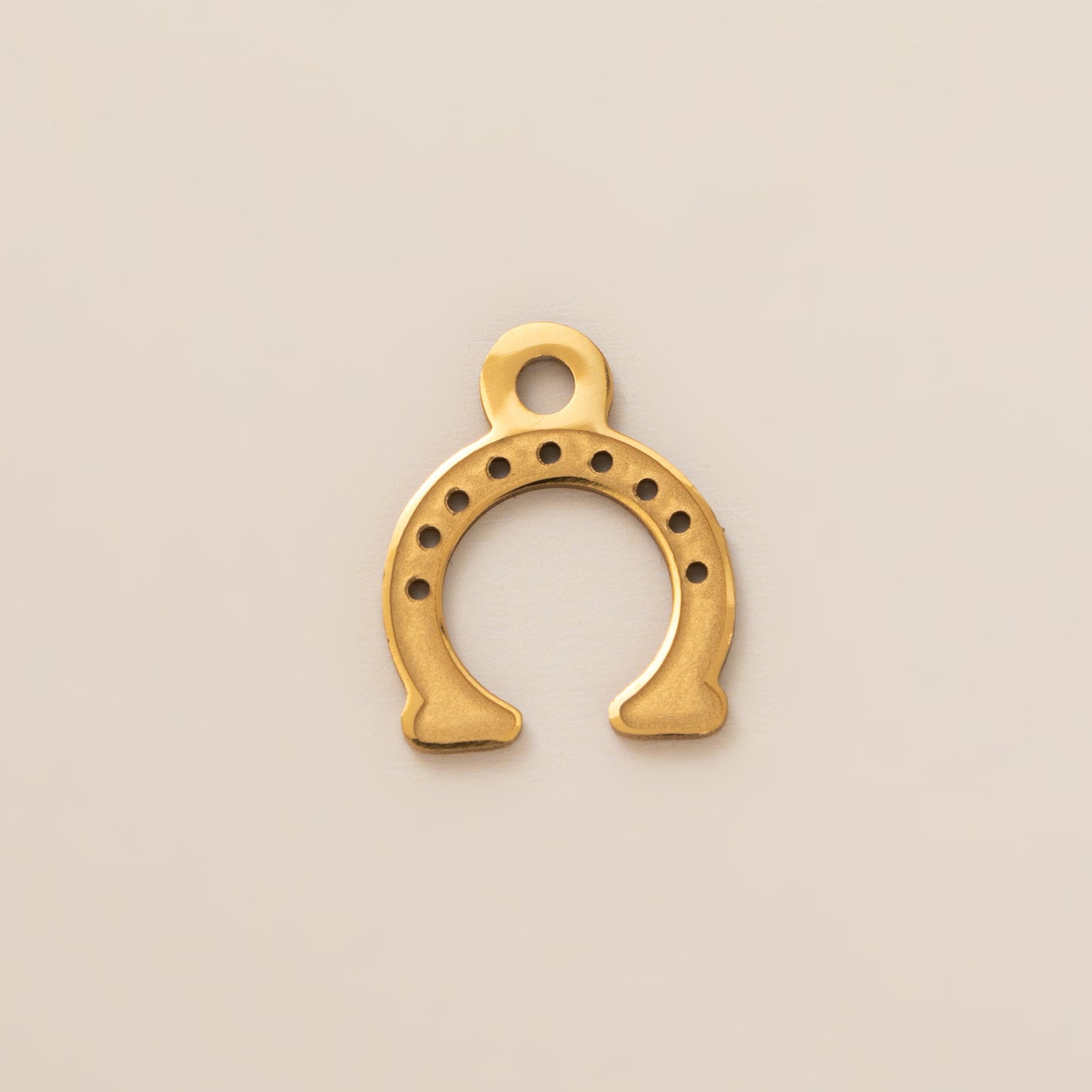Minimalist 18K Gold Plated Titanium Steel Cross Charm Bar