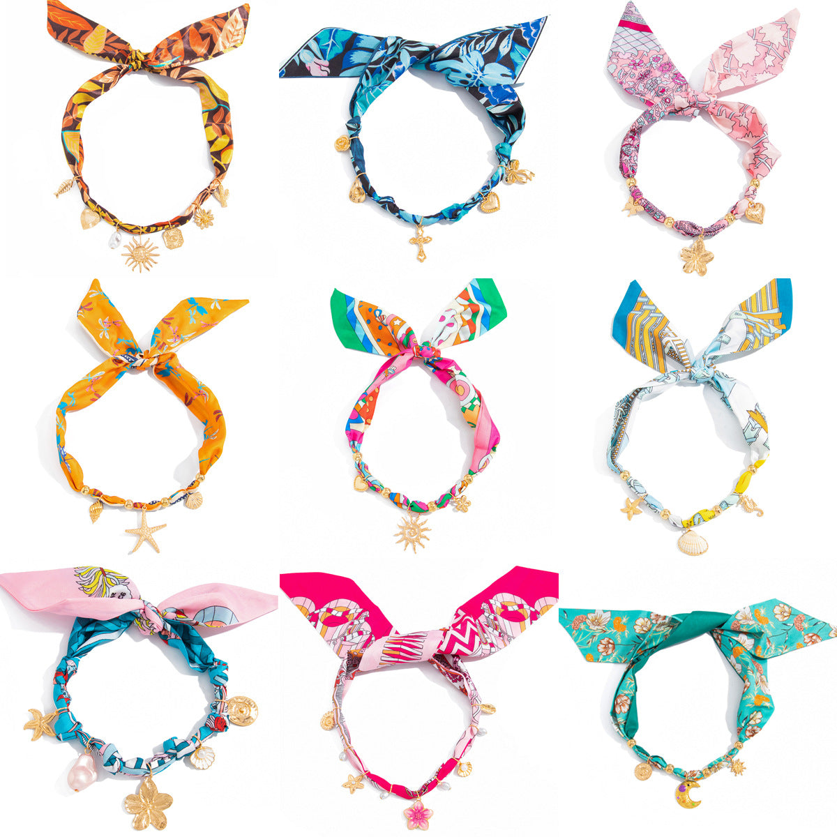 Sweet Plated Zinc Alloy Starfish Butterfly Pendant Necklace for Women