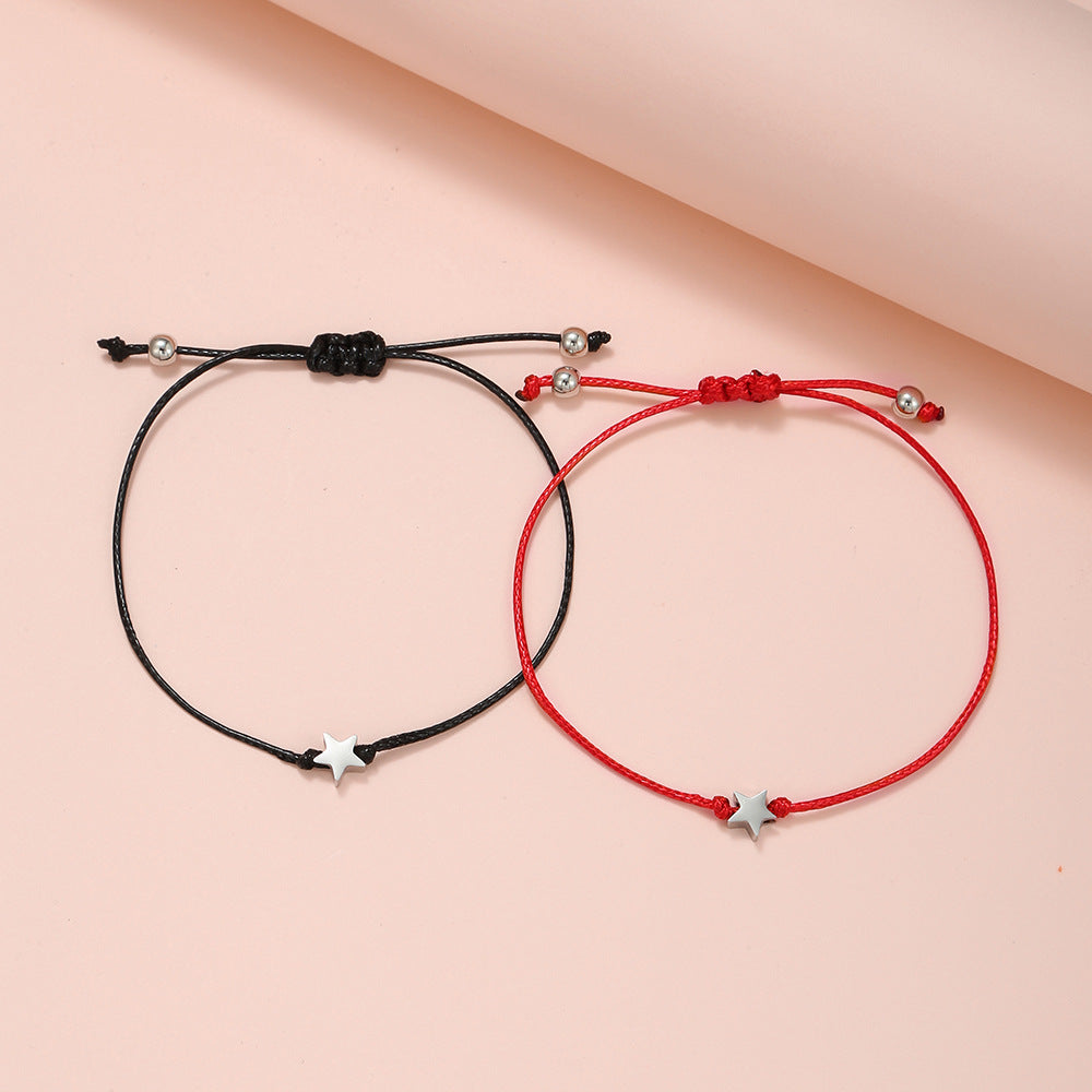 Minimalist Star Geometric Alloy Bracelet Unisex