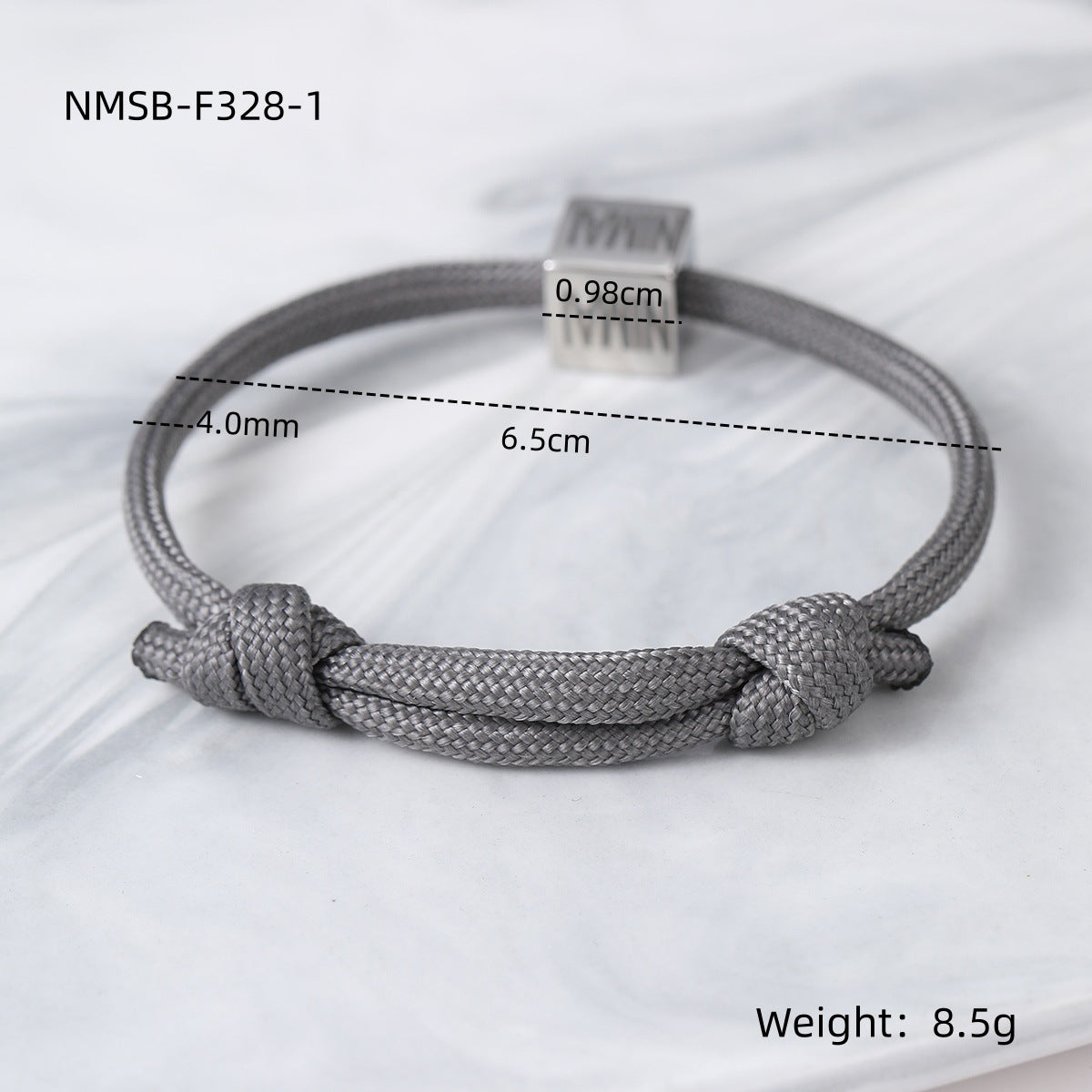 Bracciale Intrecciato Regolabile in Stile Ufficio alla Moda in Acciaio al Titanio con Finitura Galvanizzata da Donna