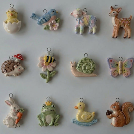 Sweet Stainless Steel PVD Animal Charm Bar