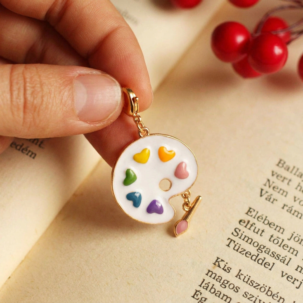Vintage Geometric Brass Plated Charm Bar