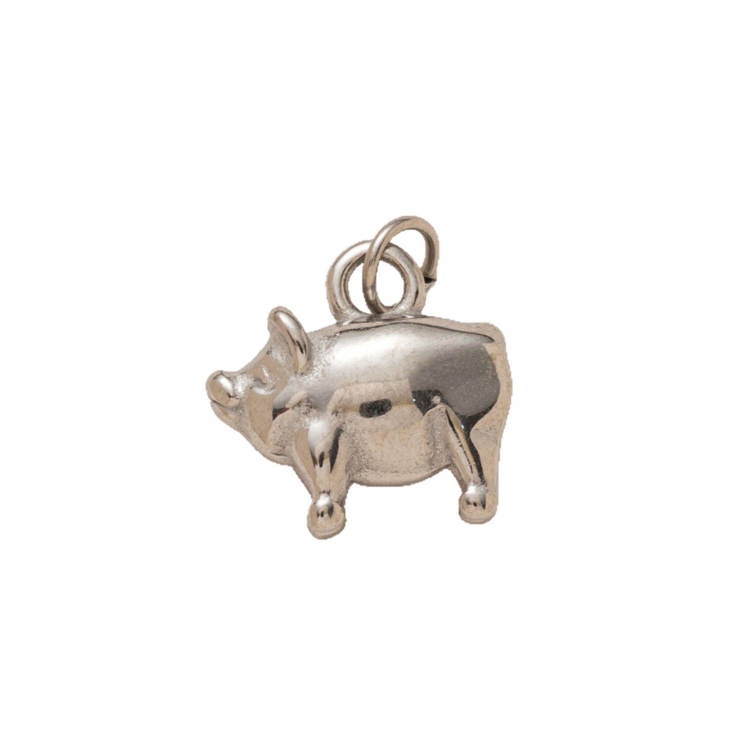 Vintage Gold Plated Stainless Steel Animal Charm Bar PVD