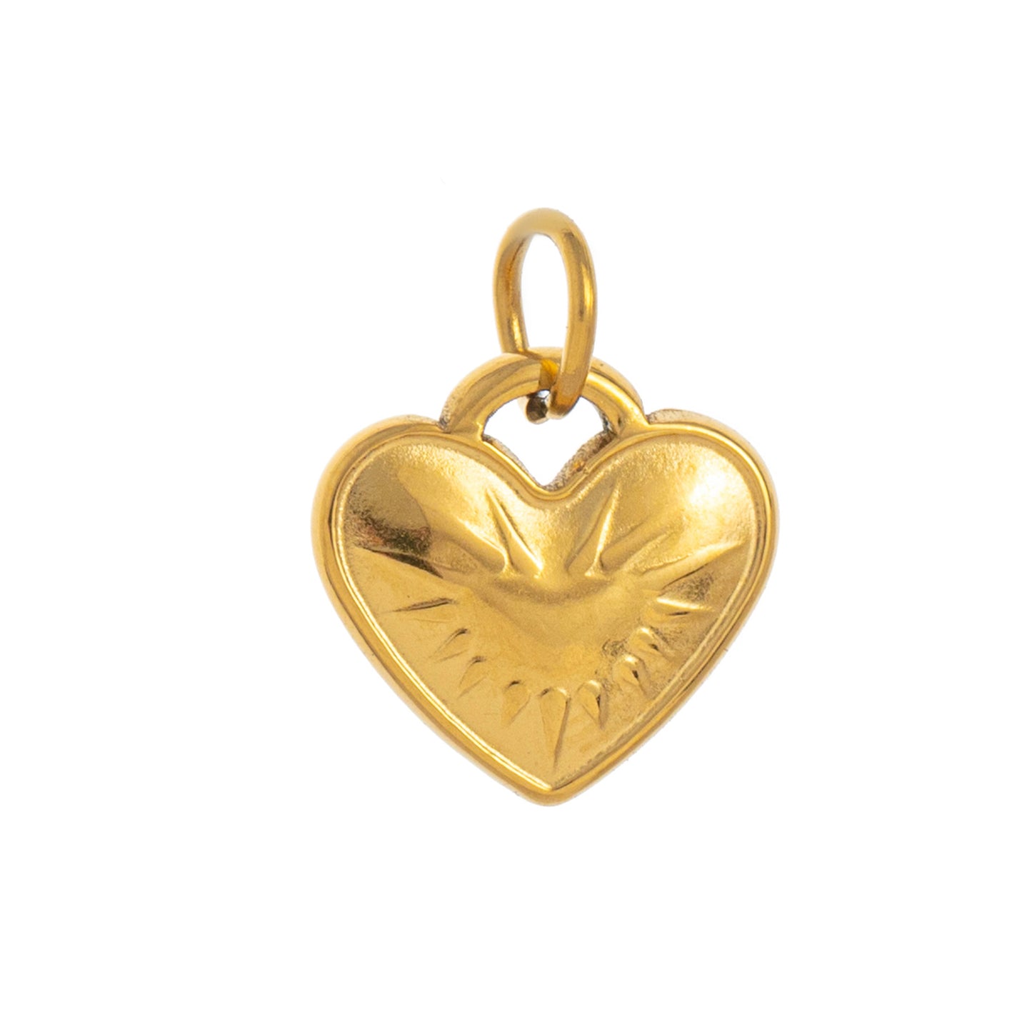 Minimalist Geometric Heart Stainless Steel PVD 18K Gold Plated DIY Charm Bar Necklace