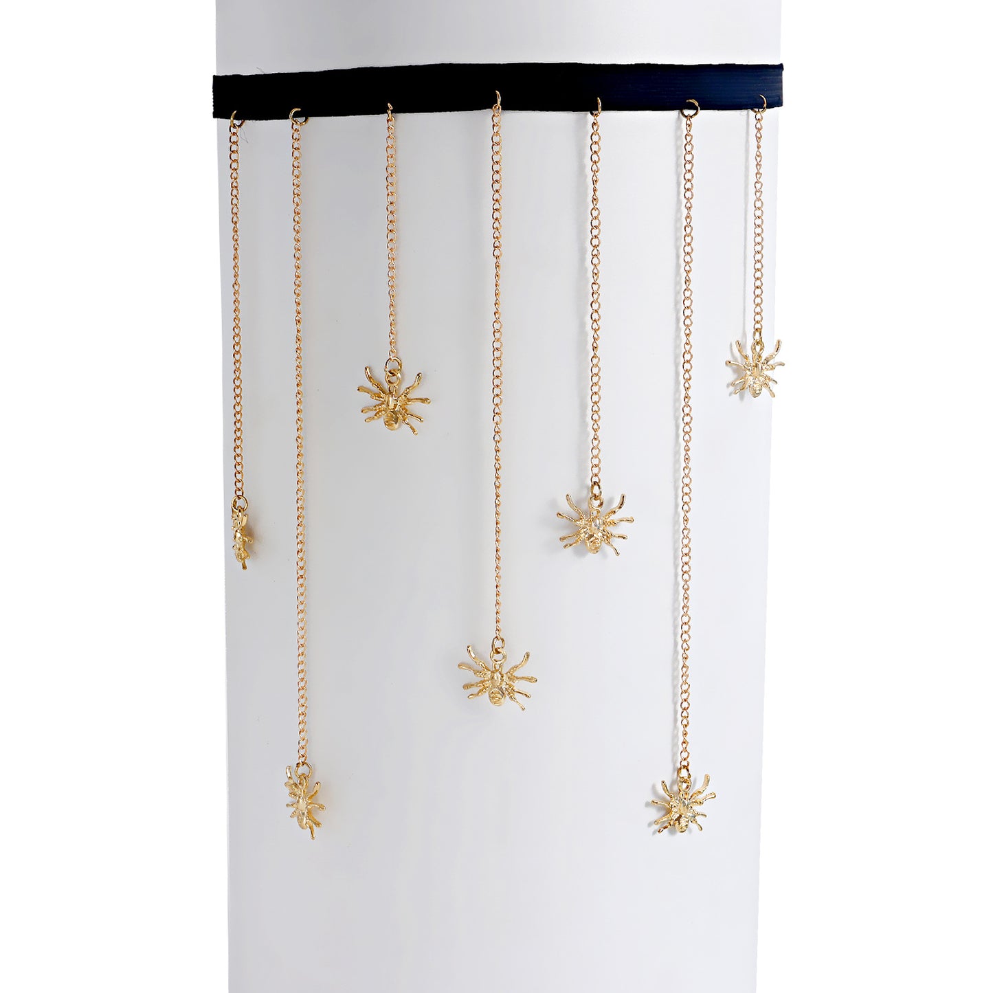 Punk Style Spider Pendant Ankle Chain for Women with Metal Charm and Tassel Detail