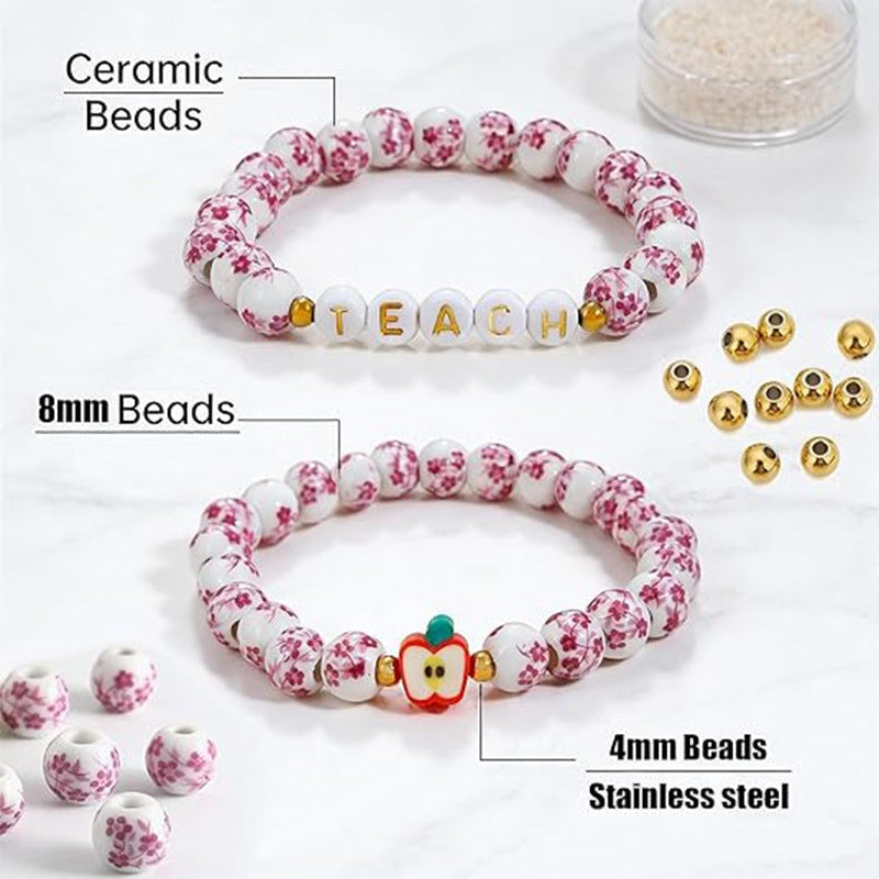 Fashion Geometric Apple Ceramic Bracelet for Women