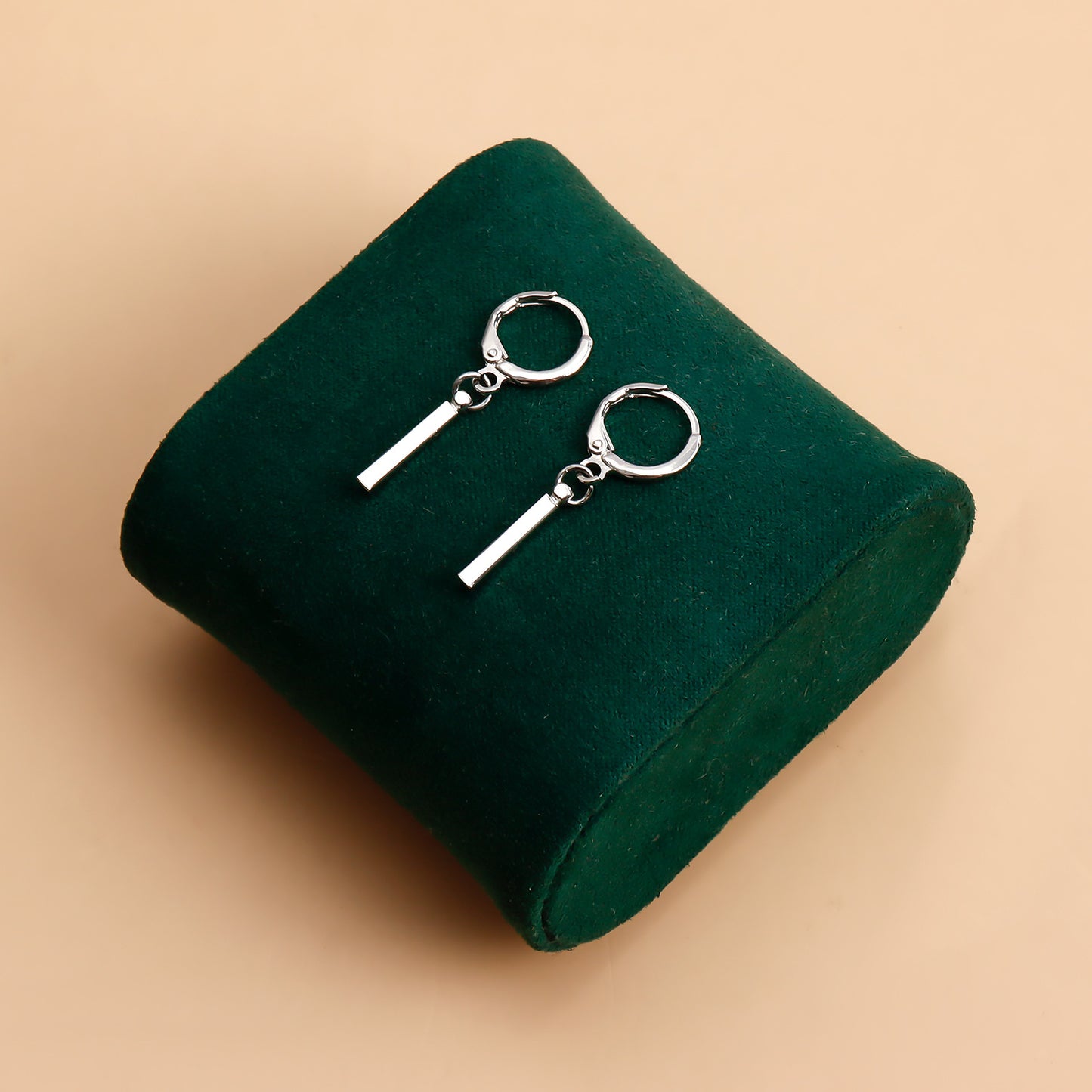 Minimalist Geometric Circle Pendant Earrings in Metal with Electroplating Finish for Women and Men