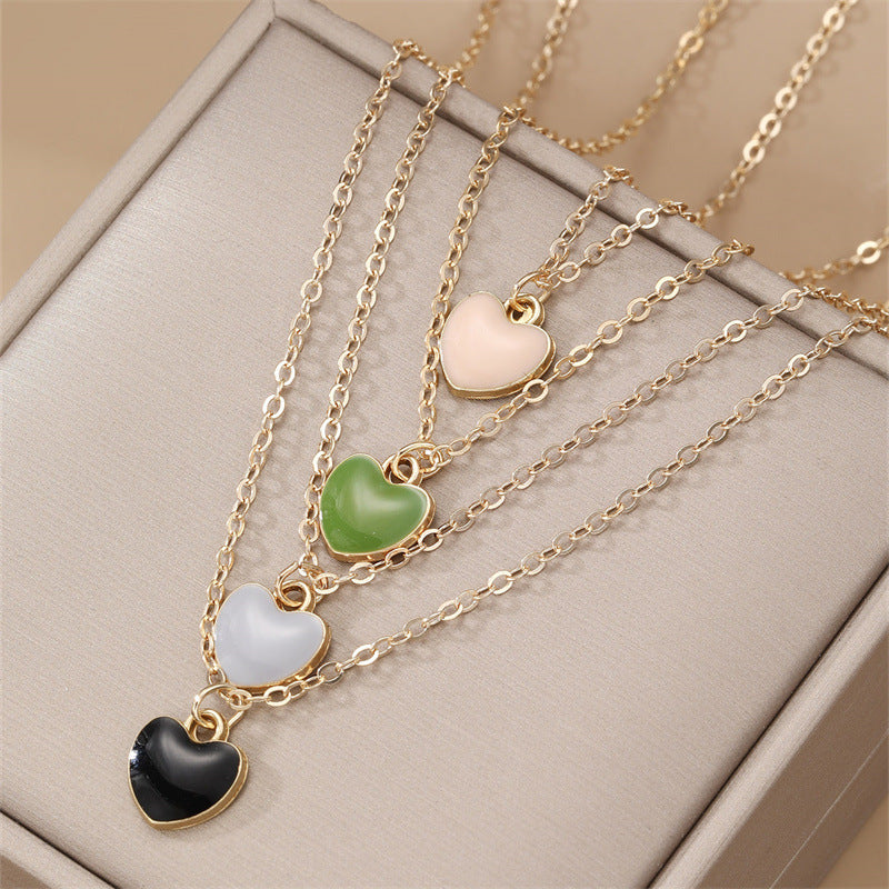 Collana Minimalista con Pendente a Fiocco per Bambine, Catena in Lega con Finitura Smaltata, Gioielli per Bambini