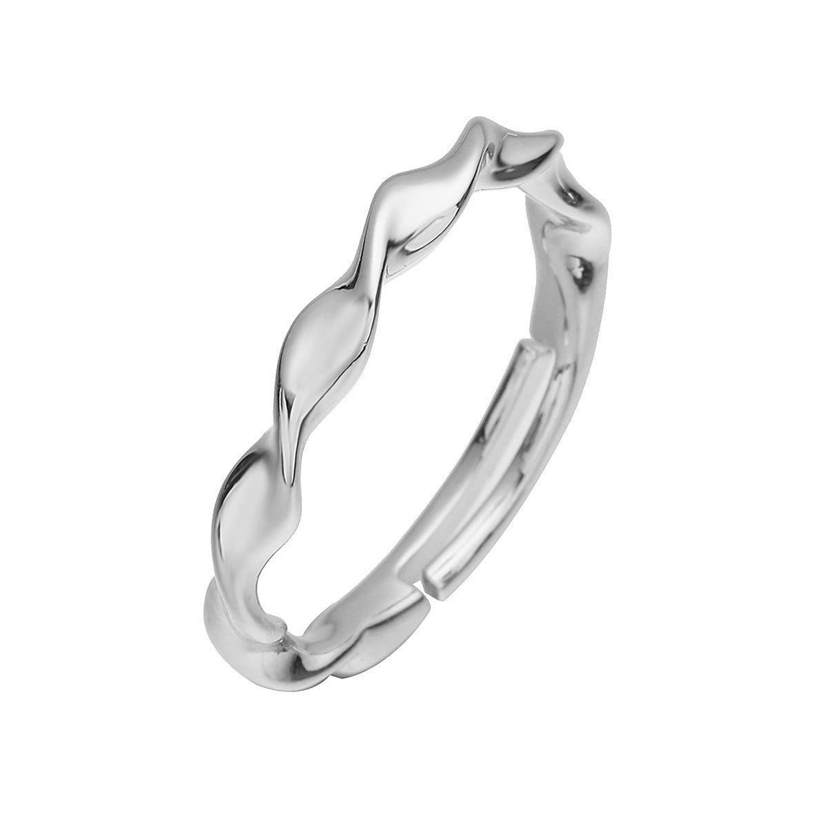 Minimalist 18K Gold Plated Geometric Open Ring for Women