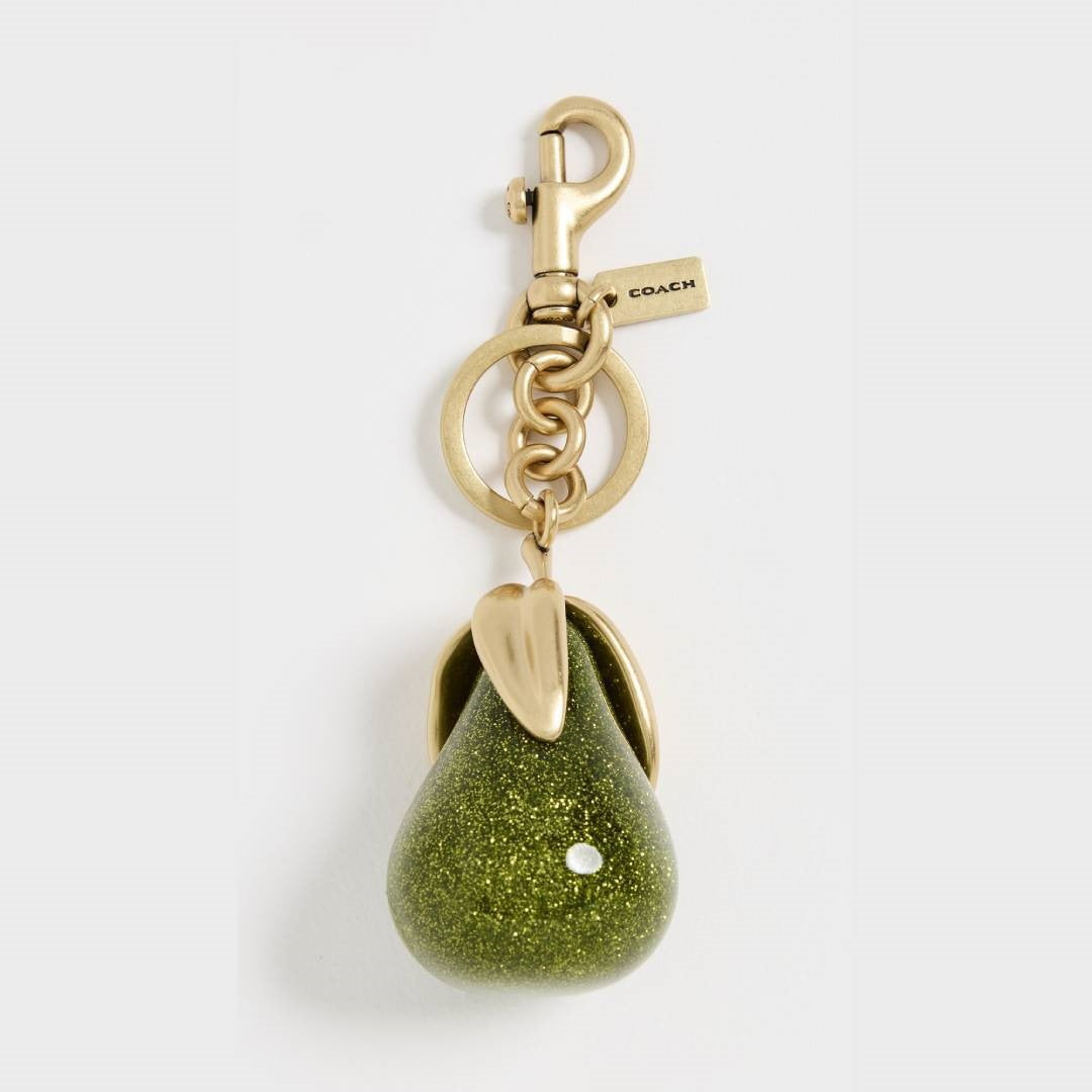 Vintage Elegant Geometric Cherry Heart Teardrop Bell Alloy Plated Bag Charm